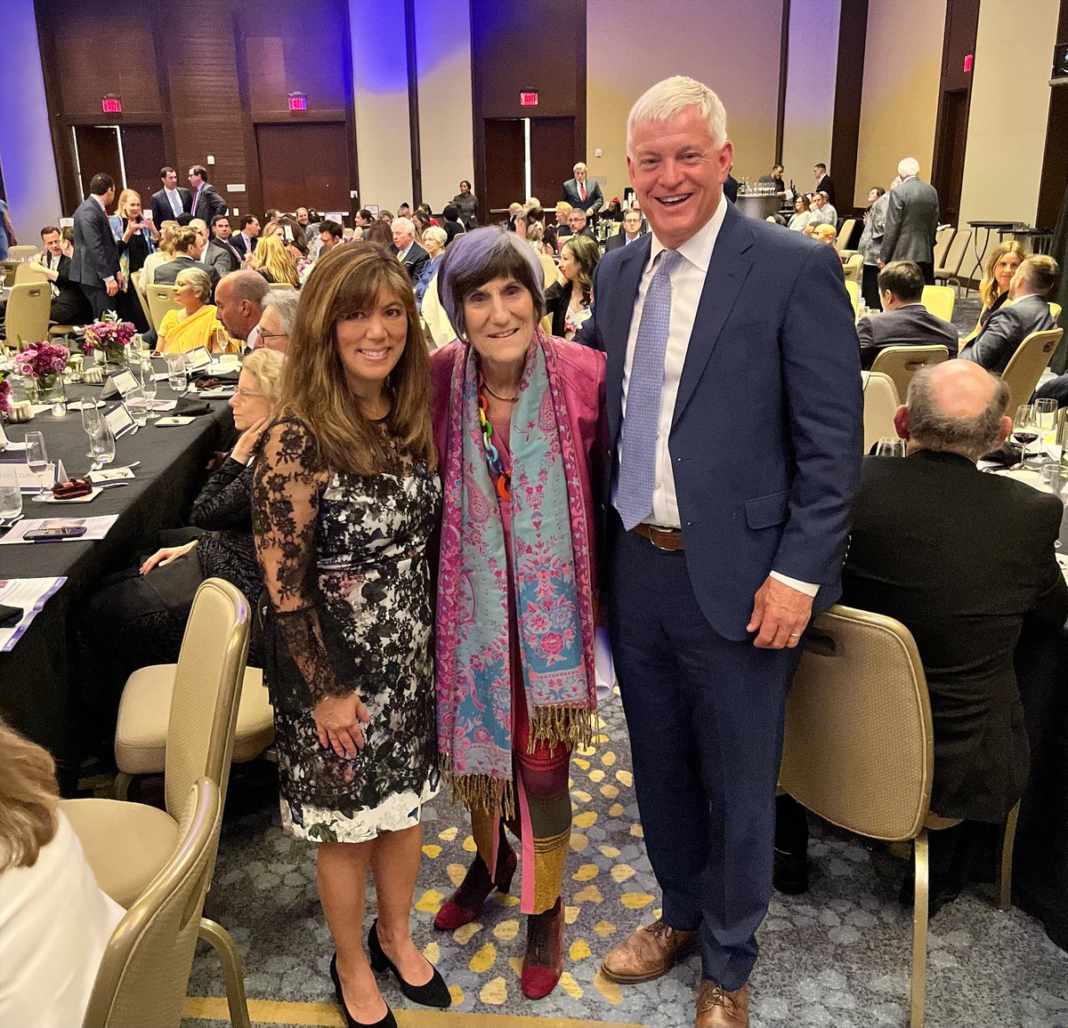I am honored to present GLOBAL’s #AcceptAbilityGala DeLauro & Cole scholarship awards to Damani & Julia. It is vital we continue investing into #downsyndeomresearch particularly the NIH’s INCLUDE Project that @TomColeOK04 & I started funding in 2018 and increased over the years.