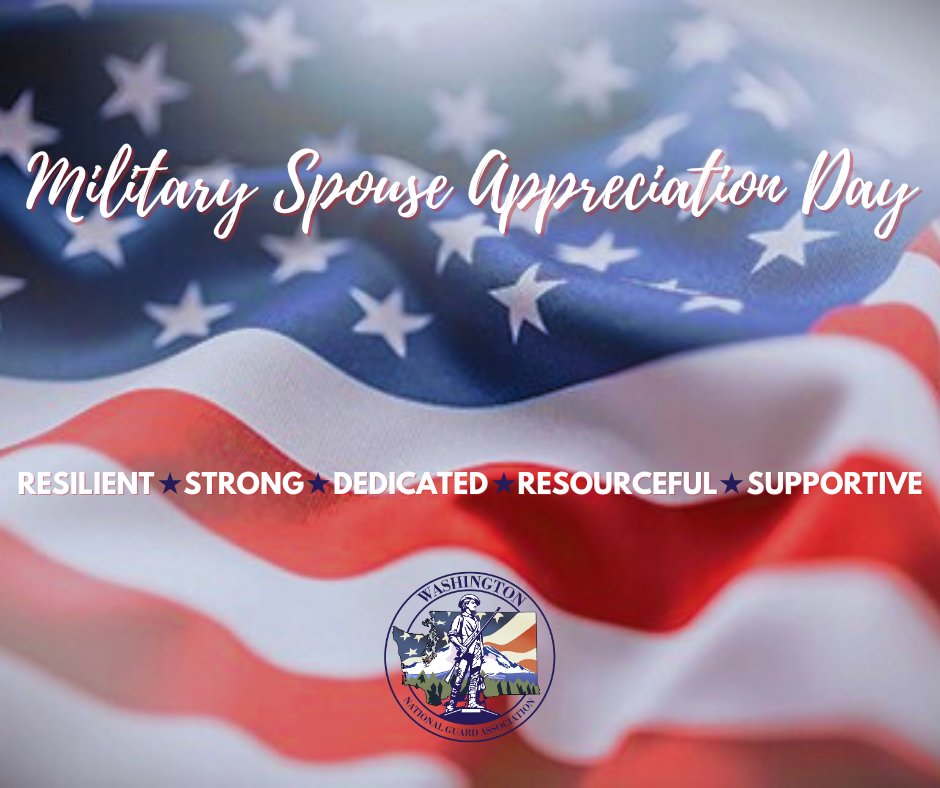 Today is Military Spouse Appreciation Day! THANK YOU to all the wives and husbands and partners who support their service members--you married into this, and today, we salute you! ❤️🤍💙