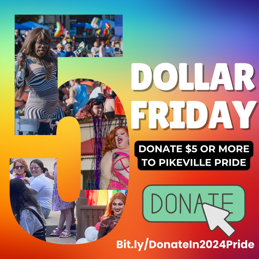 It’s another 5 dollar Friday! Can you spare $5 to our org? All donations are tax-deductible and directly impact our org in organizing and hosting our annual Pride event in Oct. Donate now: Bit.ly/DonateIn2024Pr…