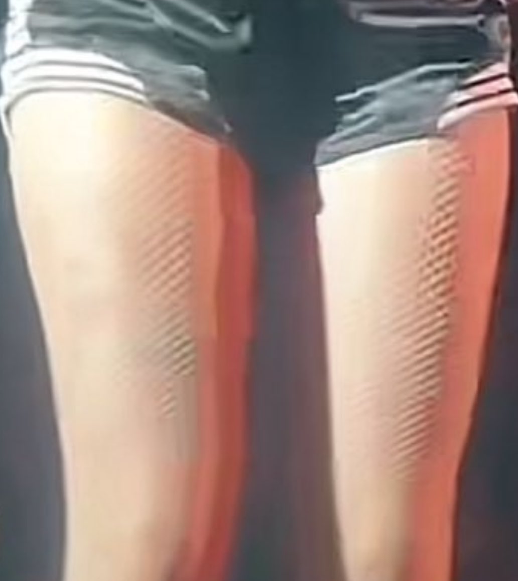 bye bye thigh tattoos you were bigger than the whole sky