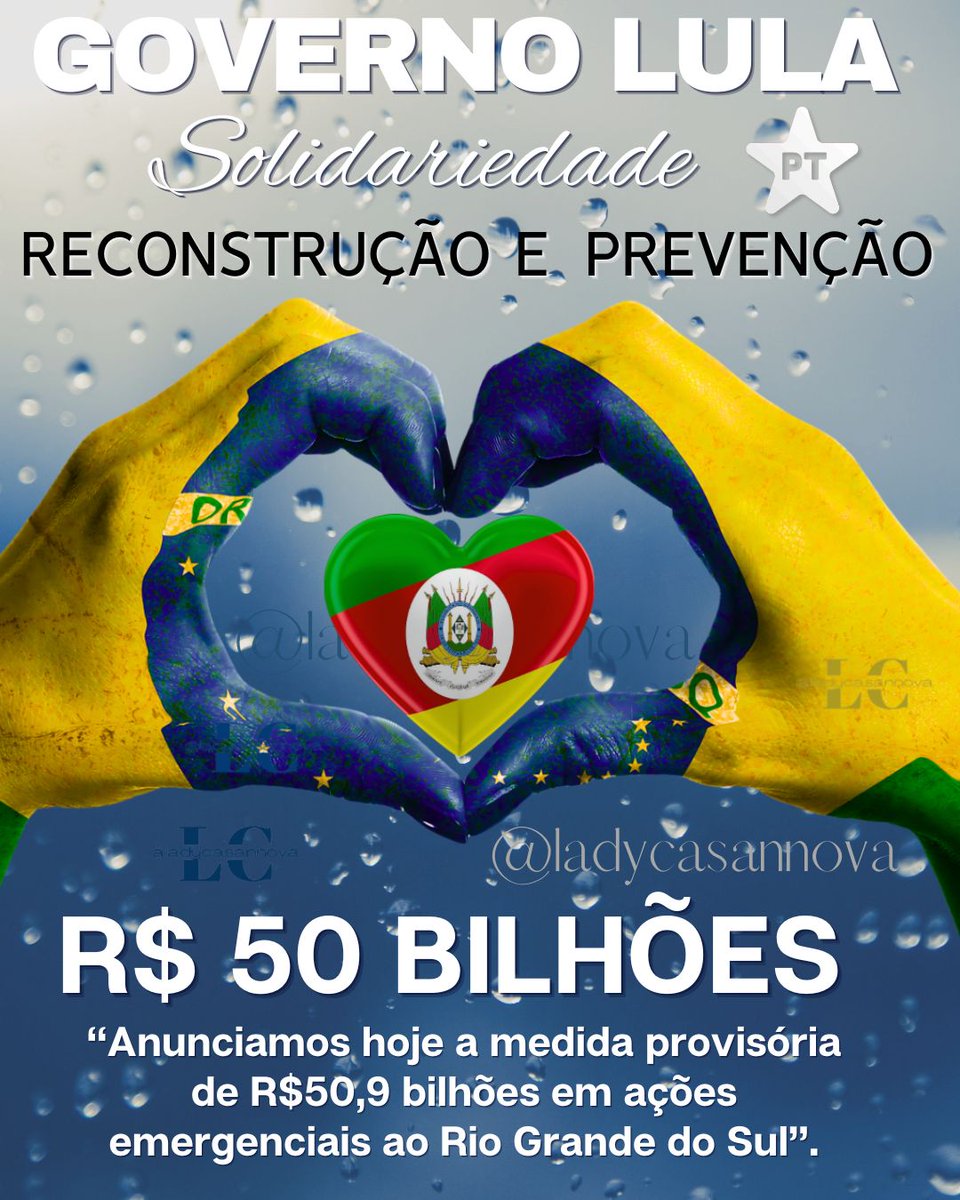 WilmarPetista's tweet photo. @PetistaAlerta Boa tarde querida @PetistaAlerta !🥀
Ótima sexta-feira pra você e tod@s.
Nosso Presidente @LulaOficial fazendo o tudo que pode pelo RS .
#LulaComVoce https://t.co/O5Q6CuCQ8Z