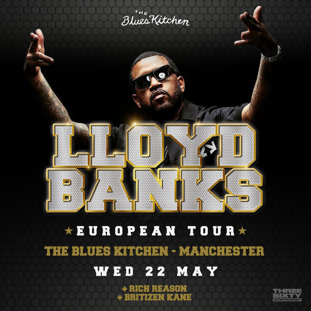 GASSED to announce I will be supporting @Lloydbanks at @TheBluesKitchen Manchester on Wednesday 22nd May 🤯 tickets available now 🎟️ new music incoming before then also 👀