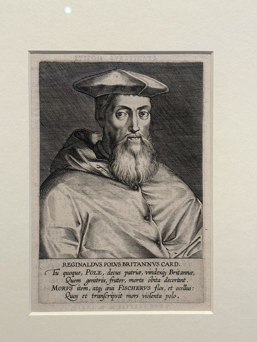 I must admit, I wasn’t expecting to encounter Cardinal Reginald Pole in @britishmuseum Michelangelo, the last decades exhibition. They moved in the same circles in Rome, with Pole the spiritual guide of Vittoria Colonna, a poet and noblewoman who was a close friend of