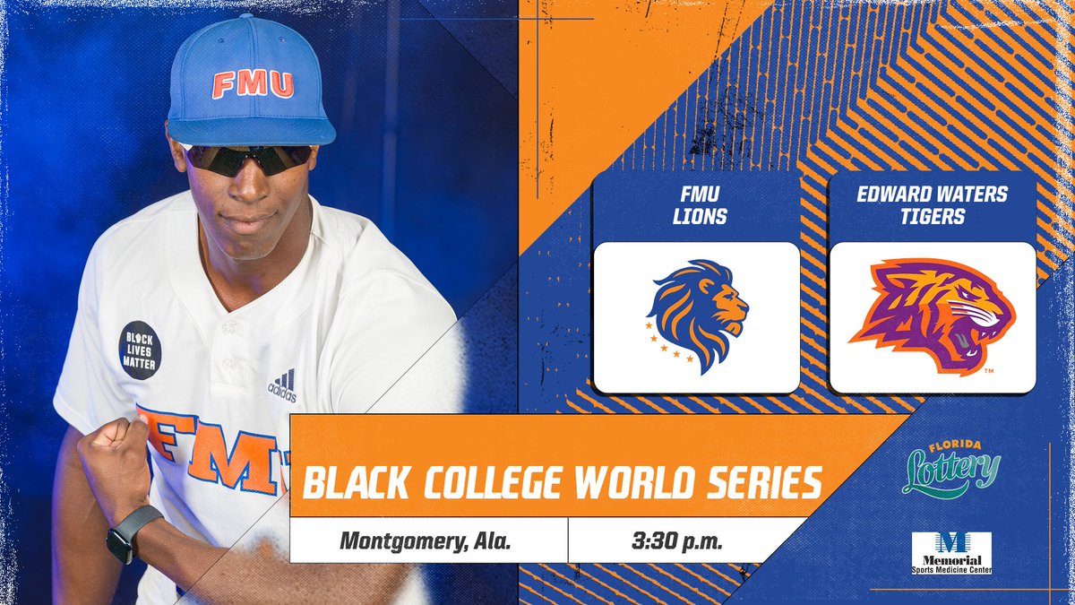 #LIONNATION It's GAME DAY (BLACK COLLEGE WORLD SERIES)! ⚾️: @BaseballFmu 🆚️: @EWU_Athletics 📍: Montgomery, Ala. 🏟: Riverwalk Stadium ⏲️: 3:30 p.m. 📺: youtube.com/@Blackcollege9… 📈: ewutigerpride.com/sidearmstats/b… @FLMemorialUniv #fmu #hbcu #baseball #FundingFutures 🦁 ⚾️