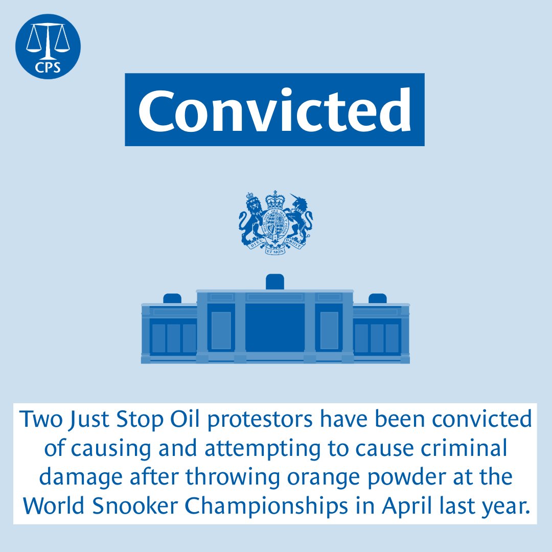 Edred Whittingham and Margaret Reid have been convicted following a trial at #Sheffield Magistrates’ Court. The law upholds the right to protest, but where actions fall into criminality we won’t hesitate to prosecute. Read more ➡️ cps.gov.uk/cps/news/just-…