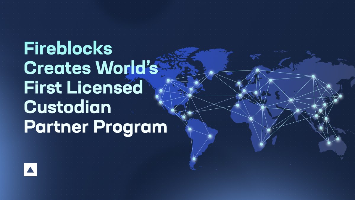 Fireblocks is proud to announce the launch of our Global Custodian Partner Program, the world’s first network designed to connect you with licensed digital asset custodians globally → fireblocks.com/press/firebloc… In conjunction, we’re also announcing our intention to launch the