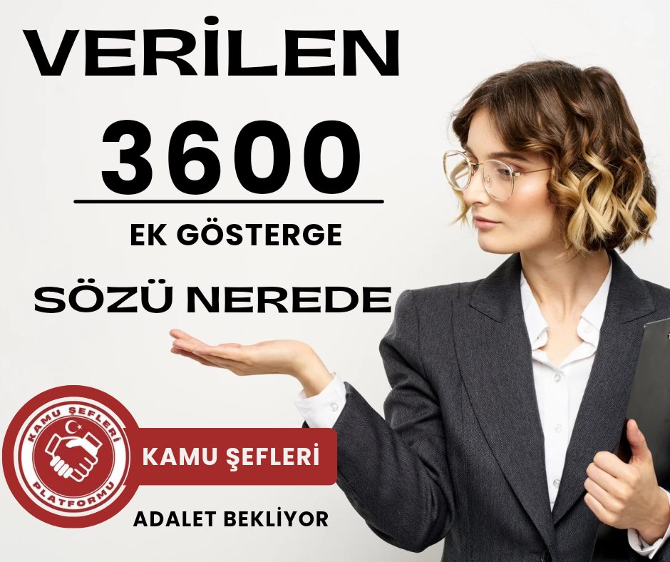 KamuSefleri's tweet photo. Emekli ve Çalışan Memurların 3600 Ek Gösterge talebine  kulak verin. Sözünüzü yerine getirin adaleti sağlayın.
#KamuŞefleri 3600 Ek Gösterge bekliyor. #BirinciDereceye3600
#3600Meclise
@RTErdogan @_cevdetyilmaz
@isikhanvedat  @avabdullahguler  @akbasogluemin https://t.co/r6SPdk3N5H