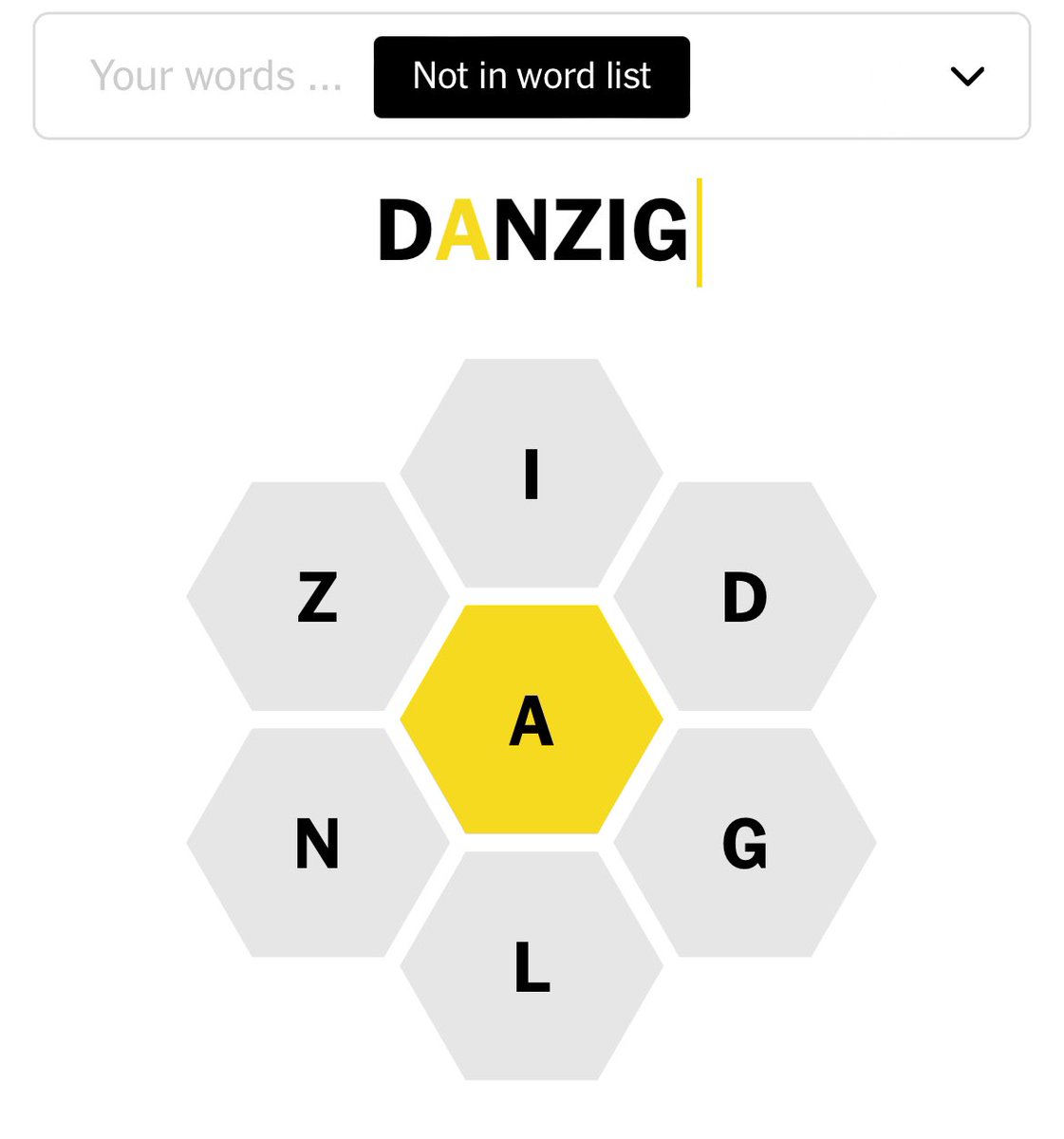 Wanna know how I know when a word game editor is a total square? This BS.

#Danzig #SpellingBee