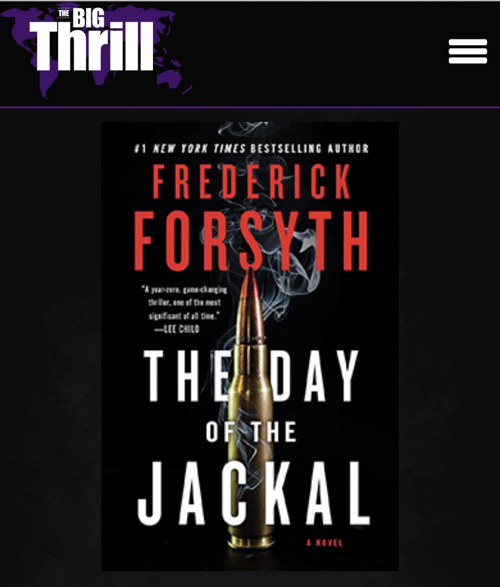 For my new column Classic Thrills at @thrillerwriters The Big Thrill, I revisit THE DAY OF THE JACKAL. 
There’s much to learn from those books that developed and redefined the thriller genre.  

#fridayreads #WritingCommunity #writerslife 

thebigthrill.org/2024/05/classi…