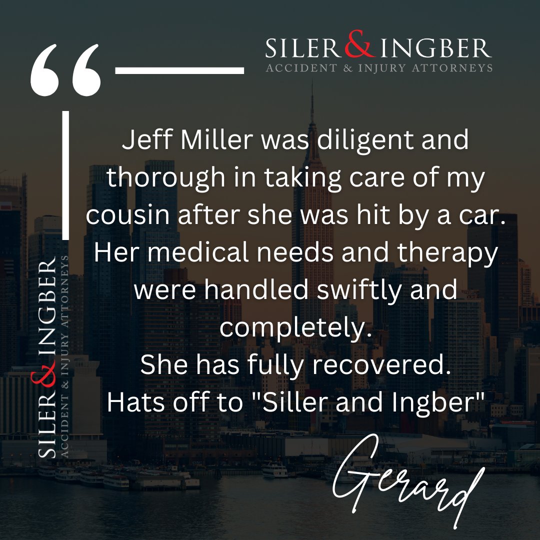 It's #FeelGoodFriday! 
We wanted to share a great review we got from Gerard!

#fgf #tgif #testimonial #goodvibes #nycaccidentattorney #liaccidentattorney #sileringber