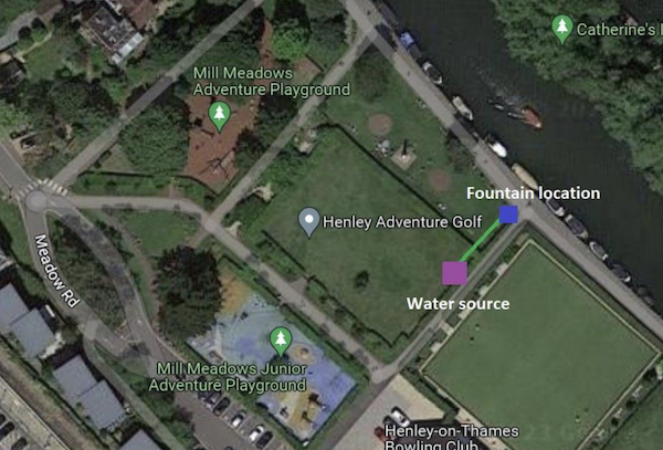 Henley Town Council Plan to Install Water Fountain at Mill Meadows - henleyherald.com/2024/05/10/hen… #Henley