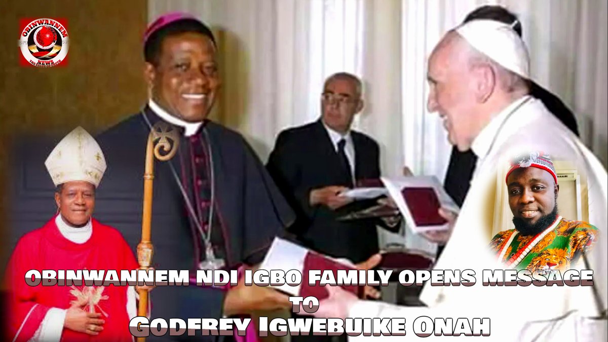 OBINWANNEM NDI IGBO FAMILY OPENS MESSAGE TO GODFREY IGWEBUIKE ONAH, BLACKMAILING THE NSUKKA CULTURE Join us on Obinwannem Radio and TV channels. Live shortly. Time: 7:30 PM. Date: October 5, 2025, Igbo land. Ubochi Eke Oku. Host: Ugwu Okechukwu Sponsored: Obinwannem Foundation…