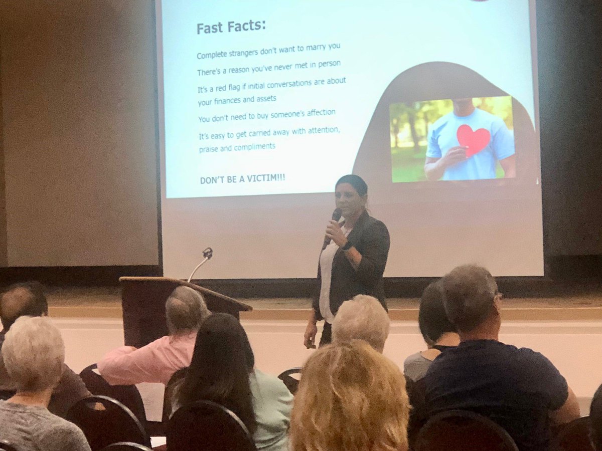 NVSOS's tweet photo. The best fraud prevention is education - the @NVSecurities team visited Sun City in Summerlin to share red flags to look for when investing money, how to avoid getting scammed and how to report fraud if it does happen.  
Learn more: https://t.co/COTcvjwVc0 https://t.co/ygpiWFhvQF