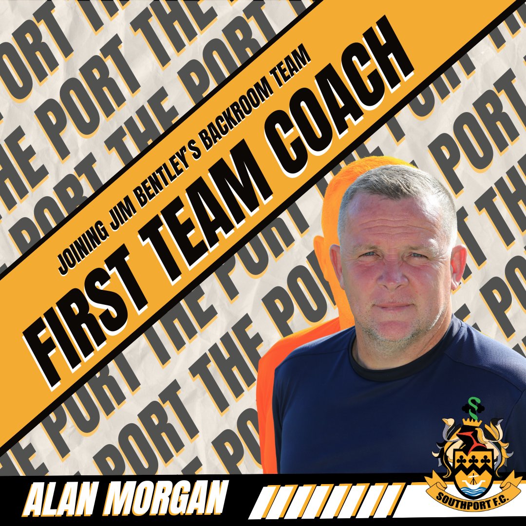 Southport FC are thrilled to announce the appointment of Alan Morgan who will be joining Jim Bentley’s backroom staff for the 24/25 season. 👉bit.ly/4byXSr4