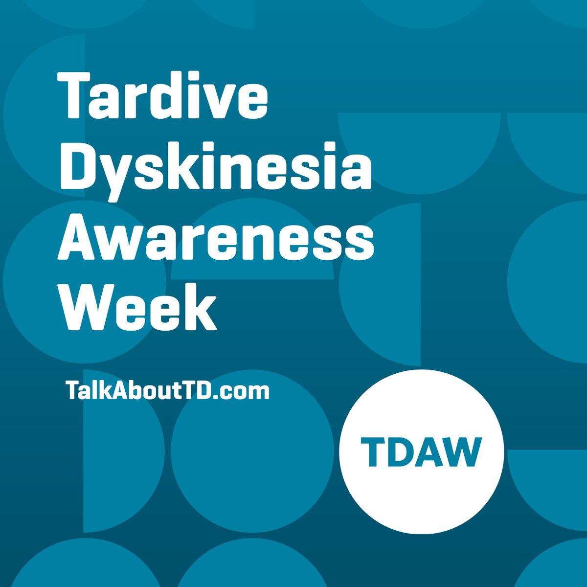 Join me in recognizing May 5-11 as the 7th annual #TDAwarenessWeek. The week supports the ~600,000 people in the U.S. living with tardive dyskinesia (TD) and their loved ones. Learn more about this involuntary movement disorder at TalkAboutTD.com.