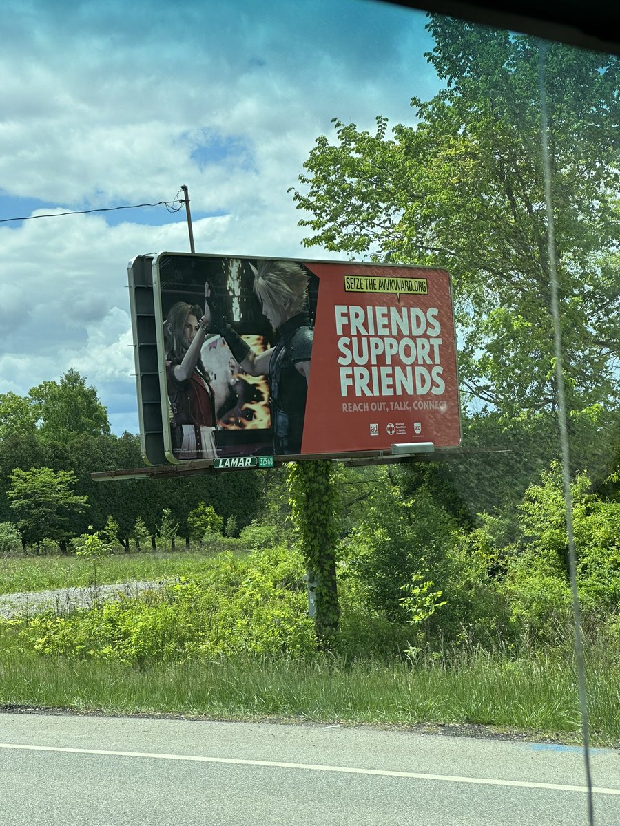 This billboard is across from my dad’s office.