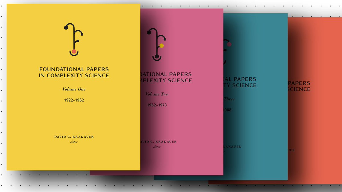 📚 The @SFIPress’s latest project, “Foundational Papers in Complexity Science,” republishes 88 influential papers, providing contemporary insights into the field’s origins and evolution over the past century. From entropy to computation, these papers explore the fundamental
