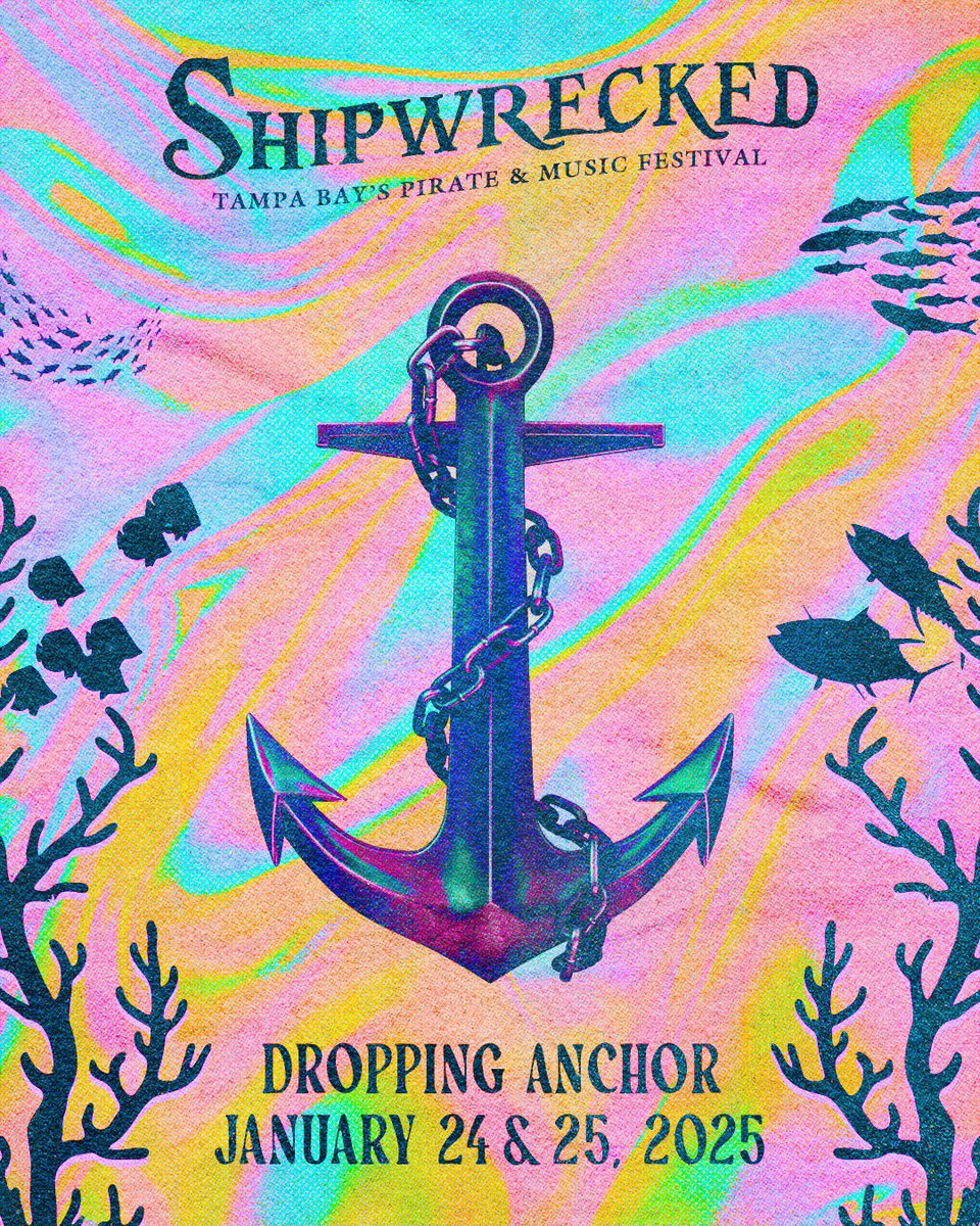Alliance_Events's tweet photo. 🏴‍☠️ ANNOUNCEMENT: Shipwrecked Music Festival is officially on the Tampa Bay horizon for our 6th year in 2025! ⚓️

Yer captains have been hard at work on an enchanting treasure map for our year 6 journey 🔍 

Be on the lookout for our plunders to be revealed ahead... https://t.co/1CM4I1Ma3C
