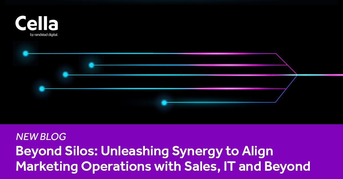 stephneeg's tweet photo. 🤝 Our latest blog dives deep into how integrating marketing operations with sales, IT, and finance can drive synergy and achieve superior results. Explore these insights today! #MarketingOperations #Cella #RandstadDigital
 https://t.co/Oe9xpdAdz2 https://t.co/t7iLgjmoSu