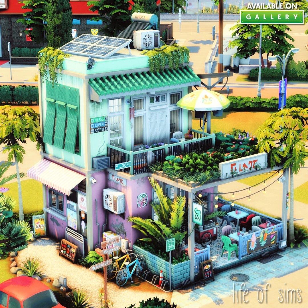 lifeofsimsyt's tweet photo. Chloé has just opened a small boba tea shop on the ground floor of her house. 🧋☺️

#ShowUsYourBuilds #TheSims4 #Sims4 #EApartner https://t.co/RfaOS0mgmm