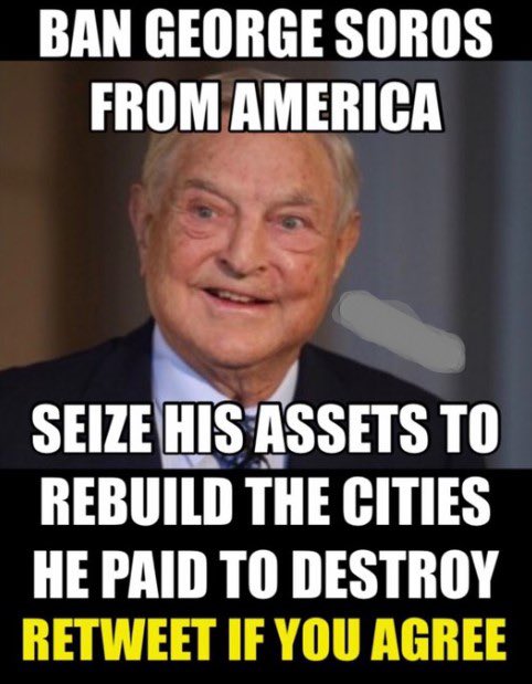 George Soros is a globalist criminals who hates humanity.
And he should banned from United States.