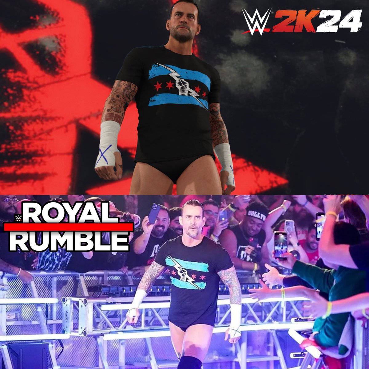 CM Punk 》Royal Rumble 2024

GAMES APPEARED IN:
• #WWE2K24
