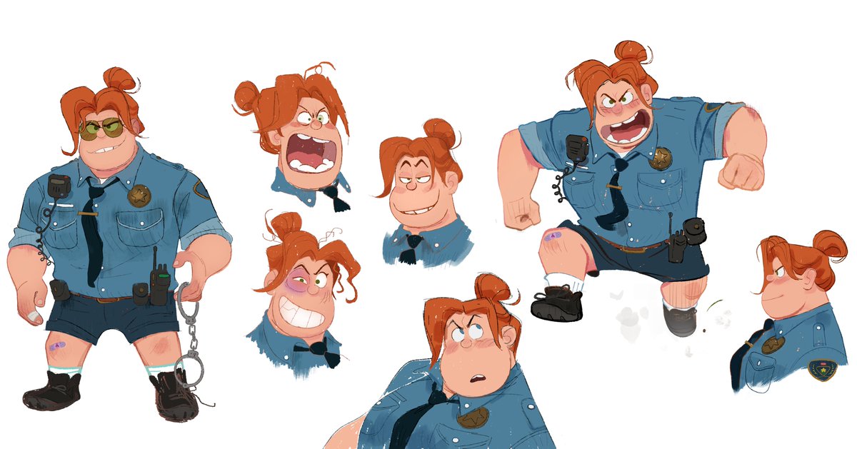 Police Chief Misty Luggins is always turned up to 11 👮‍♀️ #BadGuys 🎨: Taylor Krahenbuhl, Character Designer