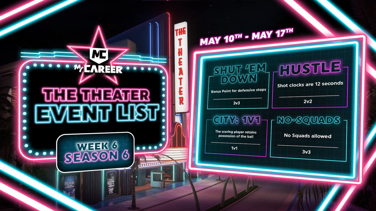 NBA2K's tweet photo. What's the move for this week in The Theater? 🎬 https://t.co/OoguOgeMcJ