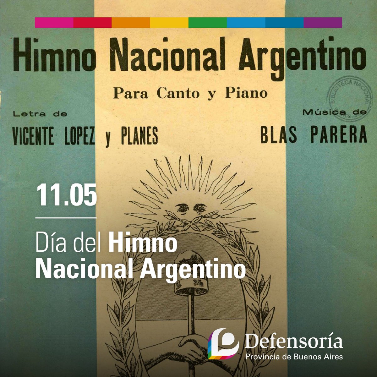 🇦🇷 11.05 I Día del Himno Nacional Argentino

#SomosLaDefensoria #PodemosAyudarte