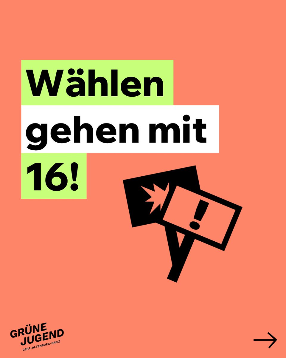 Geht am 26.05.2024 alle wählen! 💚✊

#gera #altenburg #greiz #grünejugend #gruenejugend #wahlen