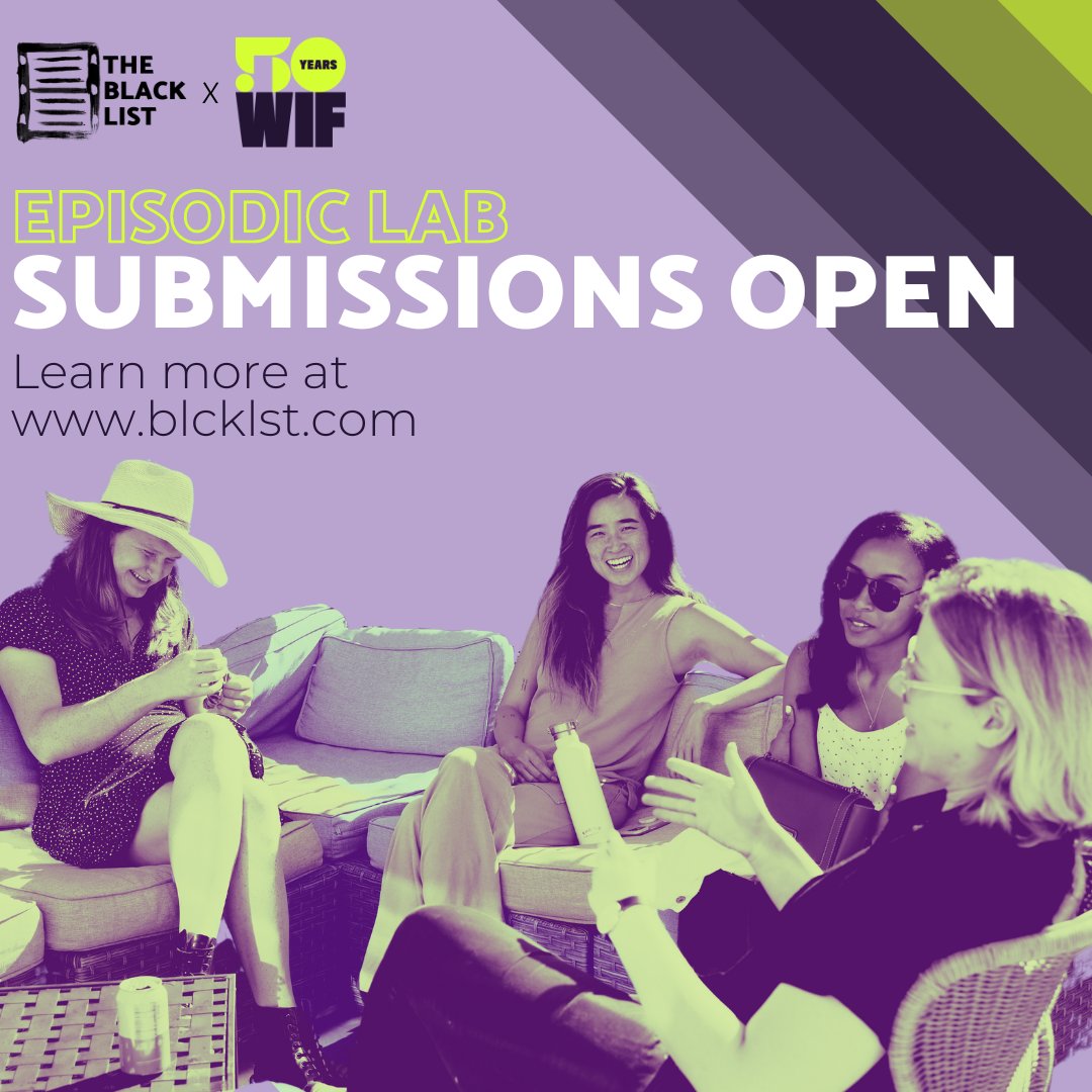 Peer workshops. Master-classes from industry pros. Intensive pitching sessions. Submit your original pilot to the @WomenInFilm x Black List Episodic Lab by 12/15/24! This Lab is open to writers of underrepresented genders - more info is available here: bit.ly/3xXrXC7