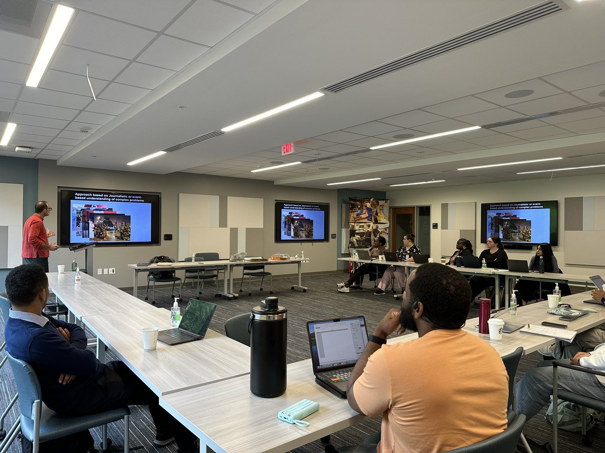 GRID_WashU's tweet photo. GRID lab team receiving training on community base system dynamic from Dr. Trani. https://t.co/1C4152mll3