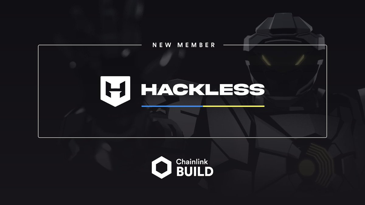 We are proud to announce that Hackless is now a member of the @Chainlink BUILD program! @hackless_defi joined to BUILD maximize the benefits of security and reliability that Chainlink's oracle infrastructure provides. 🧐 Details: hackless.io/blog/hackless-…