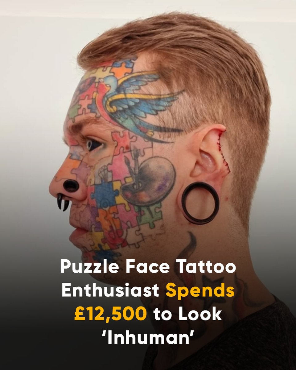 Puzzle Faced Enigma! This Guy Spent $17k to Look 'Inhuman' Worth It? Love It or Hate It - Click to See His CRAZY Look! ➡️Link

#BodyModification #TransformationTuesday #Inked #Extreme #SelfExpression #Unconventional #PuzzleFace #HumanPuzzle #BlackEyeballs

thehyperhive.com/puzzle-face-ta…