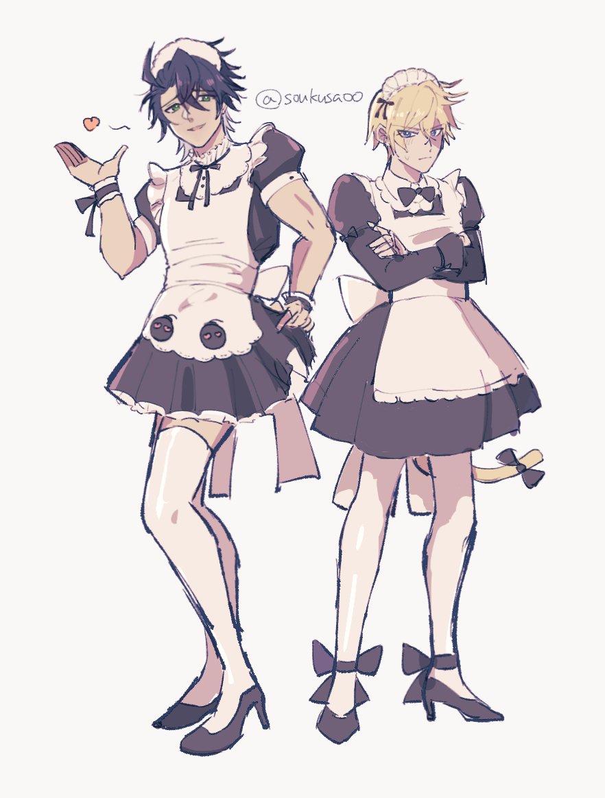 soukusa00's tweet image. メイドの日だからメイドサンジェパ再掲　再掲ばっかで最近すまん　#sampard