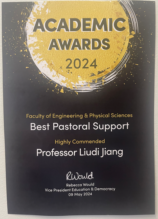 Very pleased to be nominated by our students. It was a great evening. Thank you!😀