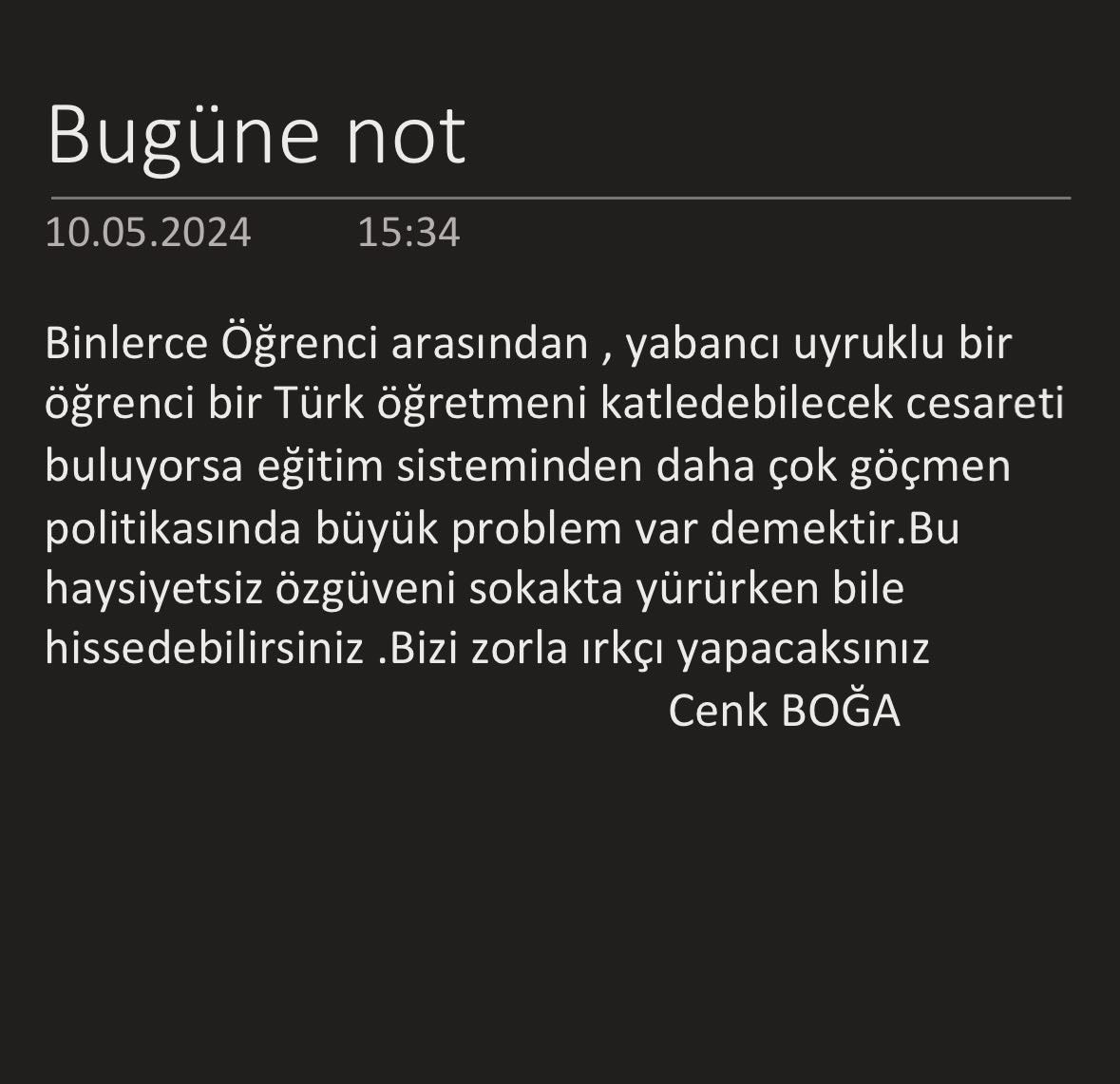 Ülkemde bu kadar çok sığınmacı istemiyorum!!! 

 #ÖğretmenTekYürek