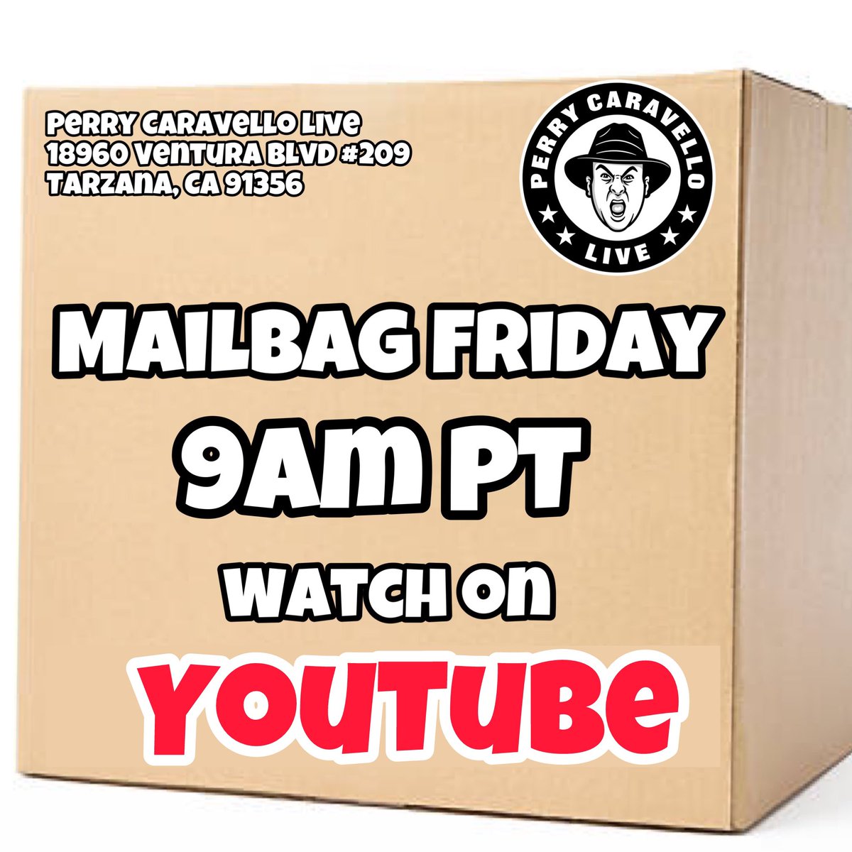 Mailbag Friday opens up at 9am PT only on YouTube