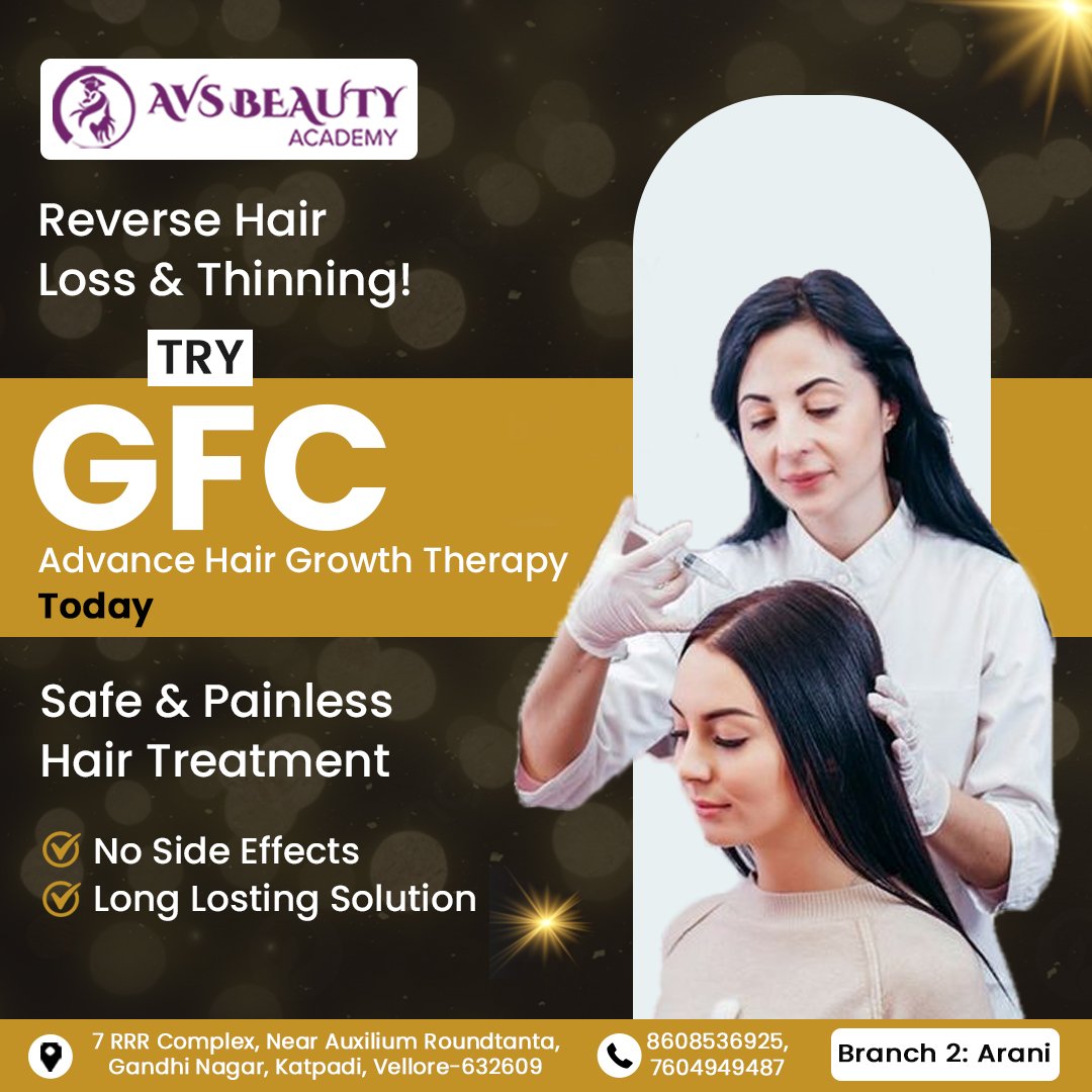 🌟 Experience the transformative power of advanced GFC treatment at AVS Beauty Academy! 💆‍♀️ Give your skin the ultimate rejuvenation it deserves. 
#gfctreatment #skincare #beautyacademy #beautyschool #AVSBeautyAcademy #skincaretreatment #advancedskincare #beautyeducation