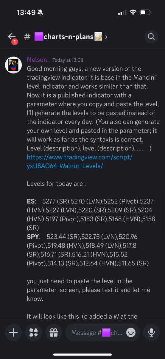 Good morning guys ☀️☀️☀️ So someone has now made a walnut indicator and put it on TradingView. My work is growing and I’m truly humbled by the belief and support others put into what I do. Thank you 🙏🙏🙏