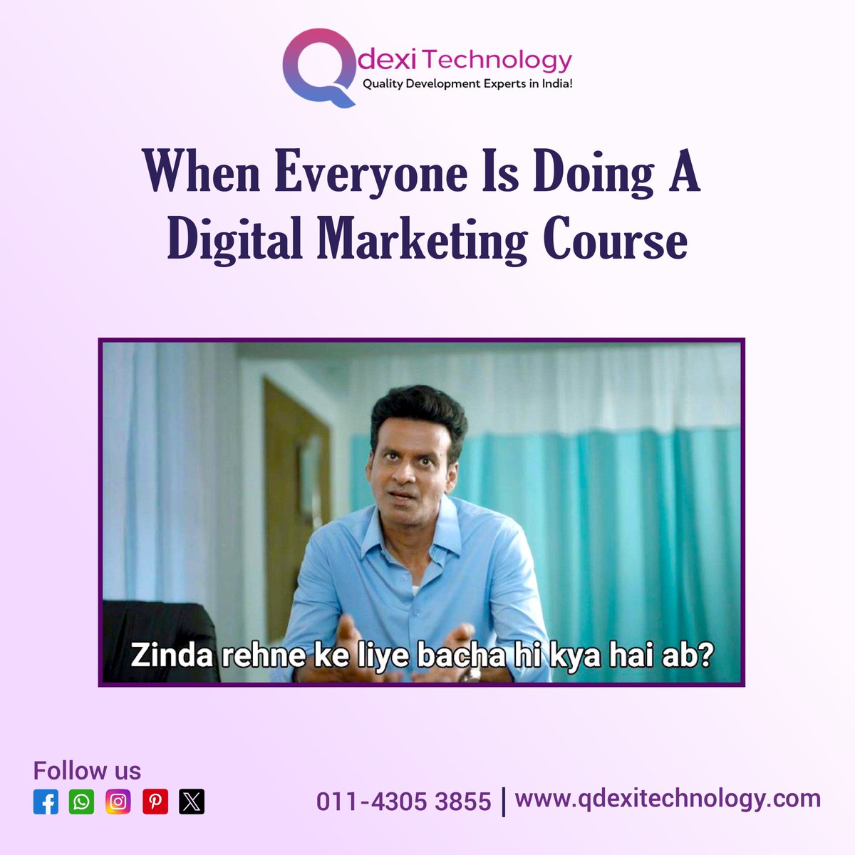 Quality Development Experts in India excel among the digital marketing course craze, ensuring industry relevance.Qdexi Technology: Quality Solutions, Innovative Approach.

#QualityDevelopment #ExpertsInIndia #IndustryRelevance #SurvivalSkills