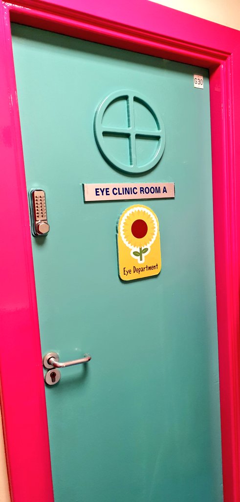 The Eye Clinic at Temple Street are not only brightening up their clinic they are also making it more visually accessible. @ThirteenInk Well done & thank you for donating your time & skills in making our patients' days with your fabulous work. @CHI_Ireland