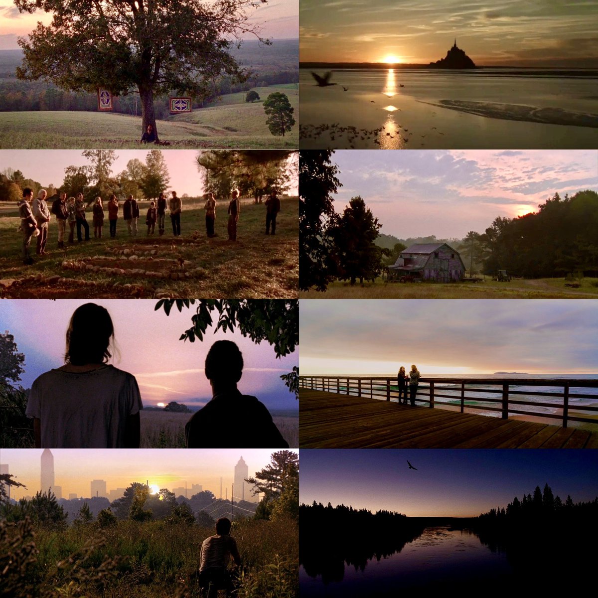 sunrises/sunsets in the walking dead universe 🌅 #TWD