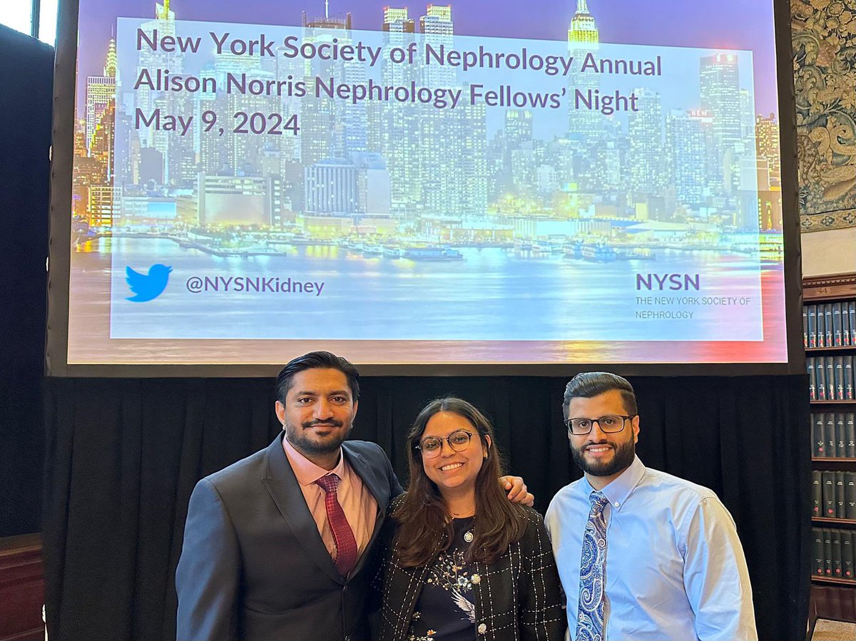 Glad to have our fellows representing at @NYSNKidney fellows night @hiteshhshah