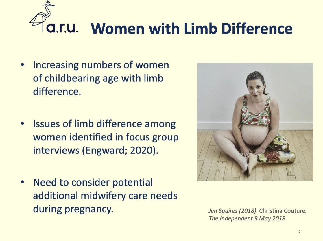 Next up at @ARUFHEMS conference Nina Whittle presenting our scoping review about #women #limbdifference and #pregnancy to inform future #midwifery #practice and #curriculum ...