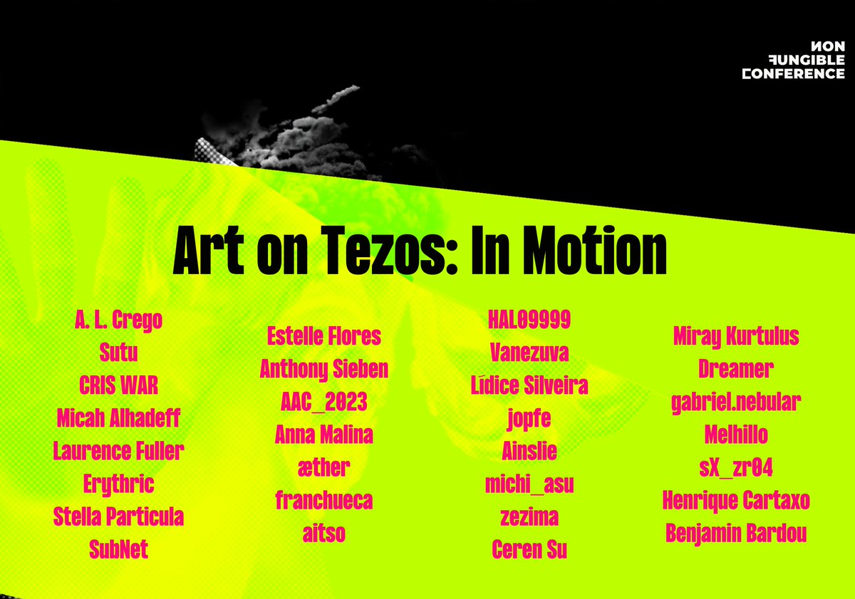 Our sincere congratulations to the winners of the “Art on Tezos: In Motion” open call that we had the pleasure to co-curate with @xcollabz as guest curators! The pieces are coming to @NFCSummit in less than three weeks! A partnership with @tezos 🧵
