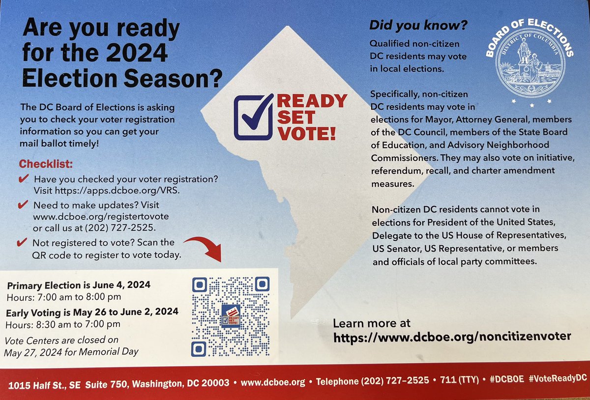 You won’t believe this flyer. The DC government wants noncitizens voting in their elections—including illegal aliens and foreign nationals like Chinese and Russian agents. The House should immediately pass my legislation to ensure ONLY U.S. citizens can vote in our Nation’s