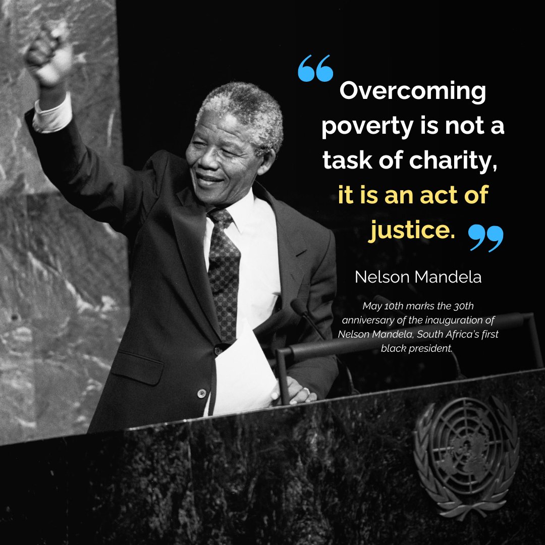 Today marks 30 years since @NelsonMandela made history when he became the first black president of South Africa🇿🇦 . Enduring 27 years in prison, his resilience and dedication to justice helped rid the country of apartheid & earned him a @NobelPrize for Peace. #FlashbackFriday