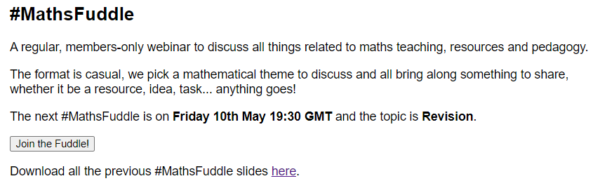 StudyMaths's tweet photo. Looking forward to seeing some of you tonight.

It'll be tight squeezing in a BBQ beforehand but I'll be there for 7:30!

#MathsFuddle
https://t.co/qdi2xIt10h https://t.co/MhZiOlLhil