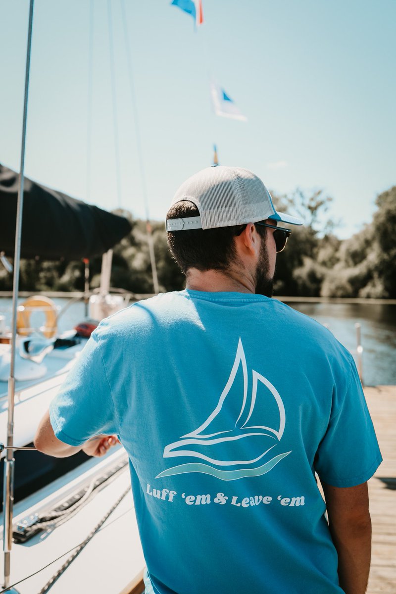 Luff 'em & Leave 'em we say. Have a great Friday! ⛵️⚓️ #GoodMorning #FridayFeeling #TSRApparel #BoatsandClothes #sailing